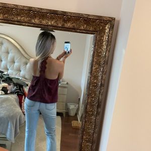 Anthropologie Lace Violet Silky Cami in S